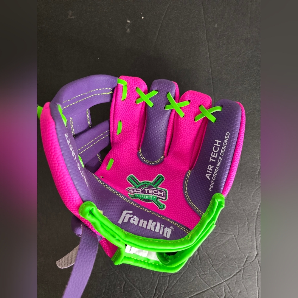 Franklin Pink and Purple Baseball Glove